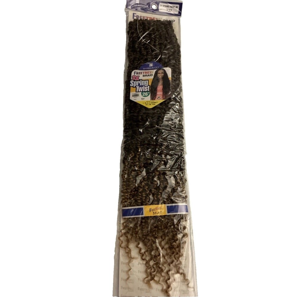 Freetress Synthetic Hair Extensions 2X SPRING TWIST 26" Crochet Braid Color T27